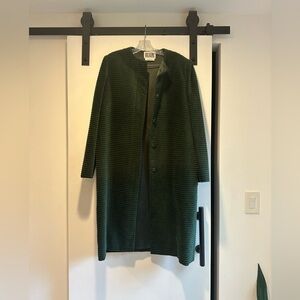 Green Velvet Topcoat